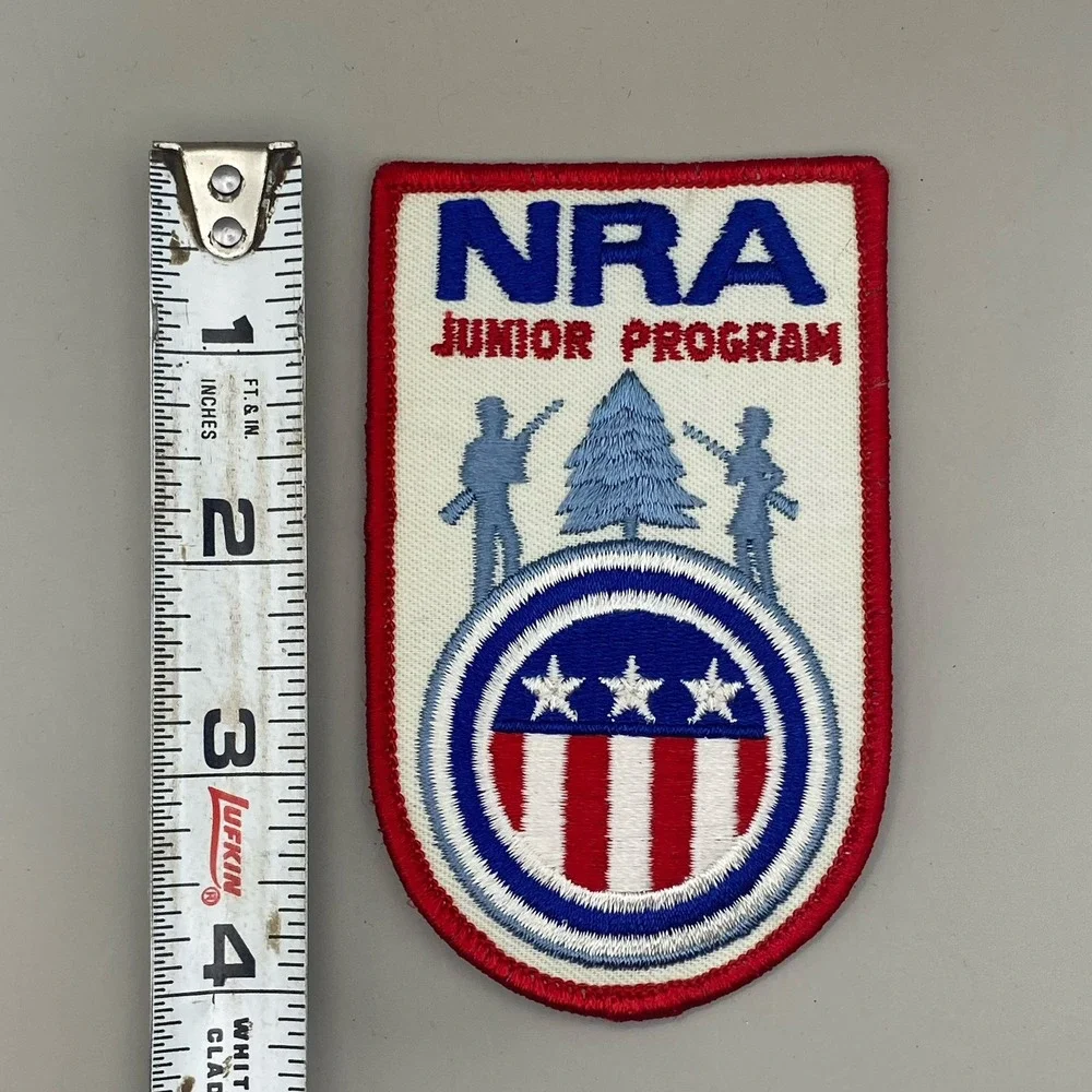 NRA National Rifle Junior Program Embroidered Cloth‎ Patch 4.25 x 2.5 In